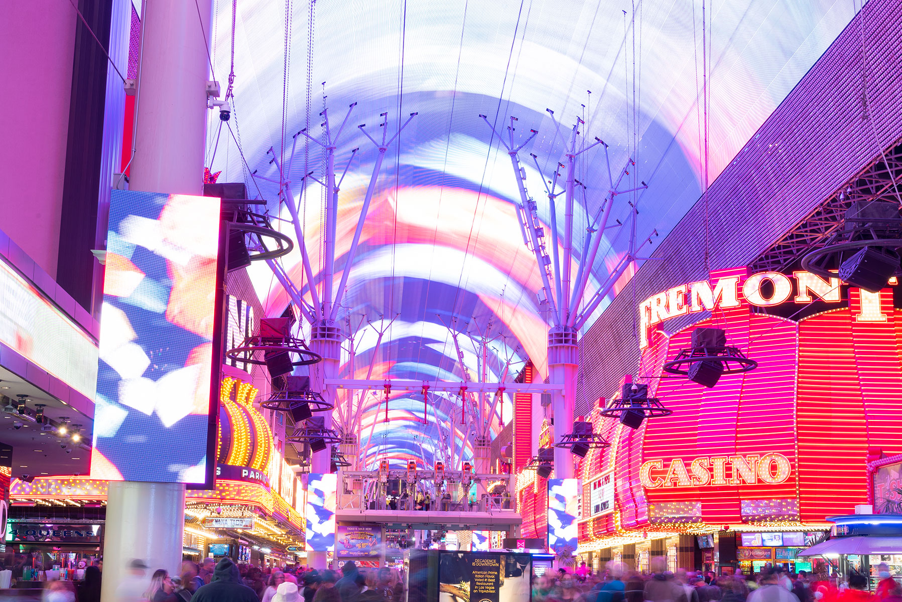 Free Live Music at Fremont Street in Downtown Las Vegas